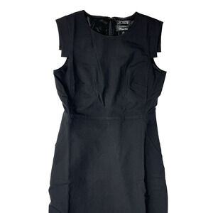 J Crew Resume Dress Womens 6 Black Sheath Pencil Italian Wool Career Office